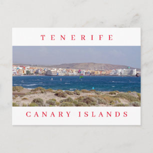 Tenerife El Médano kite surfers carte postale