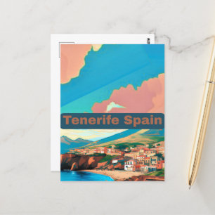 Tenerife Espagne Travel Carte postale Art Espagne 