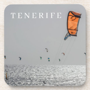 Tenerife kite surfers uitzicht onderzetters