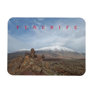 Tenerife Mount Teide met sneeuwmagneet voor uitzic Magneet