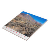Tenerife Mount Teide uitzicht keramische tegel Tegeltje (Zijkant)