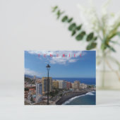 Tenerife Puerto de La Cruz vue carte postale (Debout devant)