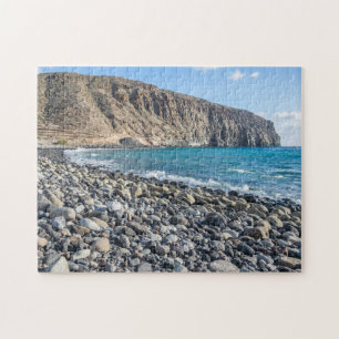 Tenerife puzzel op het strand