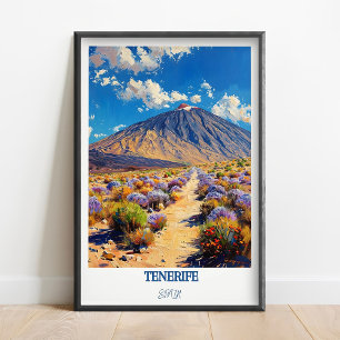 Tenerife Reisprint Muur Kunst Teide Nationaal Park Poster