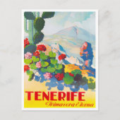 Tenerife Spanje briefkaart van het vliegverkeer (Voorkant)