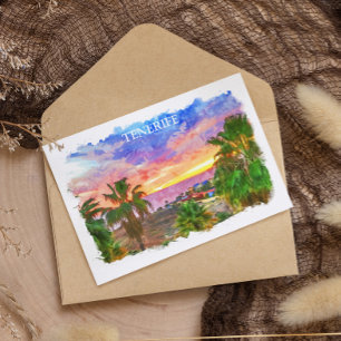 Tenerife Spanje Canarische Eilanden vintage reizen Briefkaart