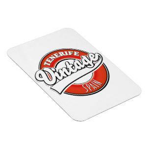 tenerife spanje vintage stijl logo magneet