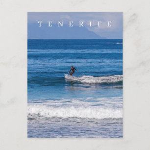 Tenerife surfer uitzicht briefkaart