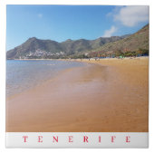 Tenerife Teresitas Vue sur la plage carreaux en cé (Devant)