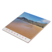 Tenerife Teresitas Vue sur la plage carreaux en cé (Côté)