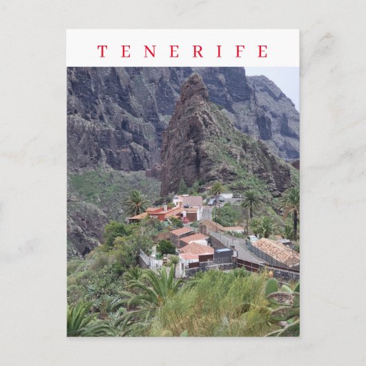 Tenerife uitzicht op Masca ansichtkaart Briefkaart (Voorkant)