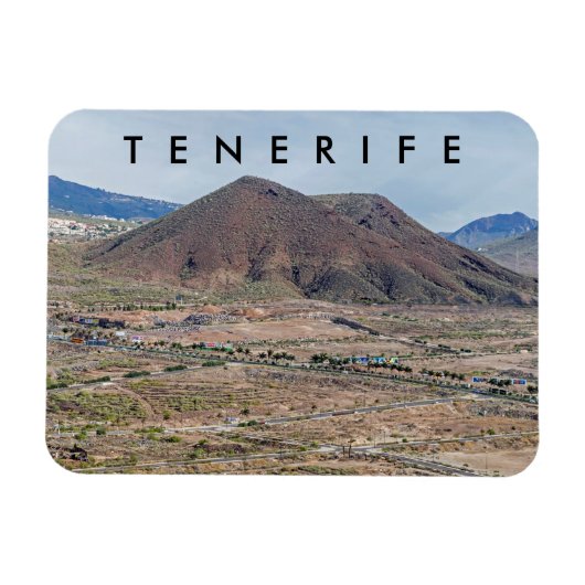 Tenerife volcanic landscape fridge magnet (Horizontal)