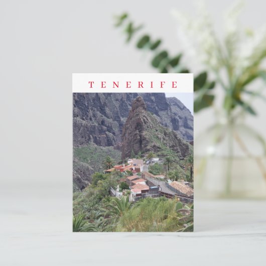 Tenerife vue sur Masca carte postale (Debout devant)
