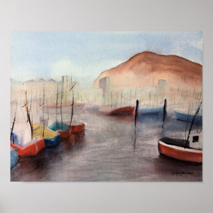 Tenerife, WATERVERF Harbour Poster