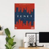 TENET retro vhs cover Poster (Thuiskantoor)