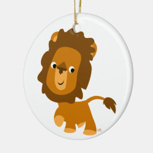 Teneur en caricature mignon Ornement Lion