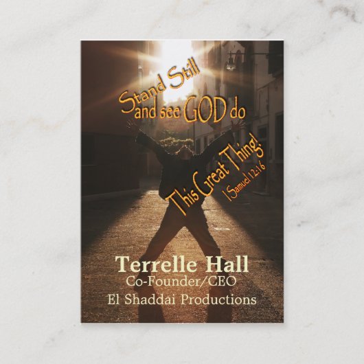 Tenez le carte de visite immobile (Devant)