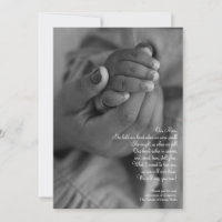Tenez ma main maman Carte de remerciements de symp