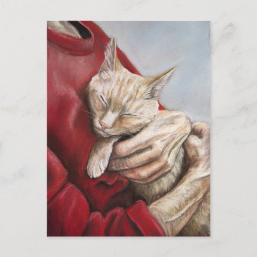 Tenez-moi bien la carte postale Art Chat (Devant)