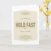 TENEZ sur le fer Rod. Carte de voeux de LDS (Fleur jaune)