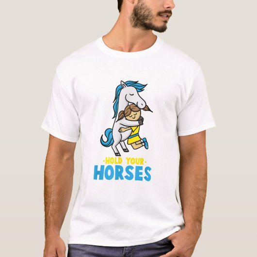 Tenez vos Chevaux Tshirt Chevaux Cadeaux pour fill (Devant)