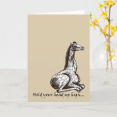 Tenez votre tête vers le haut de haute - carte de (Fleur jaune)