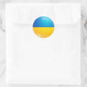 Tenez-Vous Avec L'Ukraine | Autocollant drapeau uk (Sac)