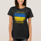 Tenez-Vous Avec L'Ukraine En T-shirt (Devant)