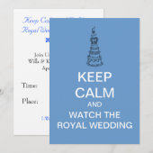 TENEZ-VOUS CALME Et Regardez La Faire-part de mari (Devant / Derrière)