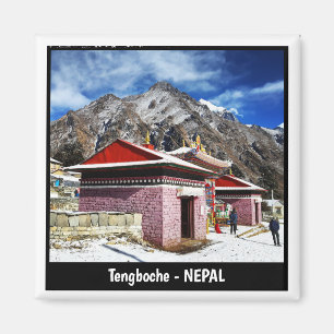 Tengboche-klooster, Sagarmatha, Everest - Nepal Magneet