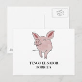 Tengo el Sabor Boricua. Briefkaart (Voorkant / Achterkant)