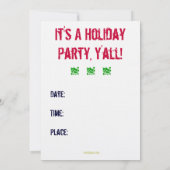 Tenir à jour les invitations pour les fêtes de Noë (Dos)