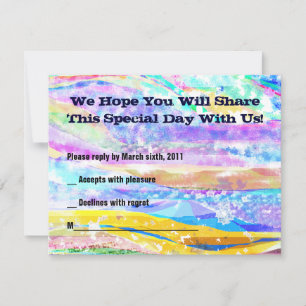 Tenir la réponse d'invitation de Mitzvah de barre