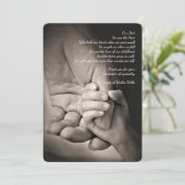 Tenir ma Carte de remerciements de sympathie à la (Debout devant)