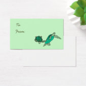 Tenir sur les tortues de mer étiquettes cadeaux (Bureau)