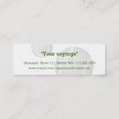 Tenis Coach | Sport Mini Visitekaartje (Achterkant)