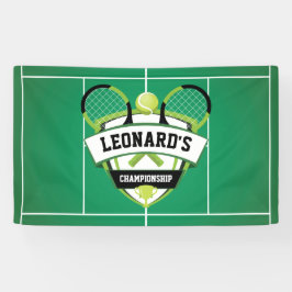 Tenis party backdrop spandoek