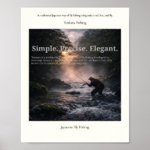 Tenkara Fishing Poster – Japanse Fly Fishing