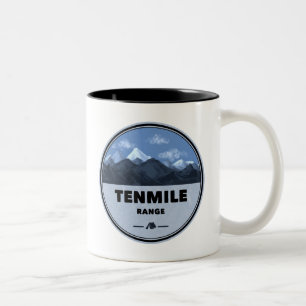 Tenmile Range Colorado Camping Tweekleurige Koffiemok