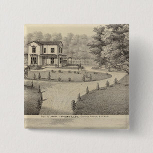 Tennant-, Weldon-residenties Vierkante Button 5,1 Cm