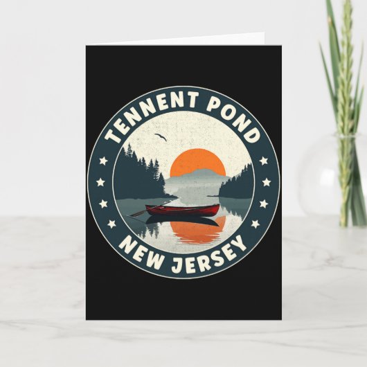 Tennent Nd New Jersey Sunset T Shirt Kaart (Voorkant)