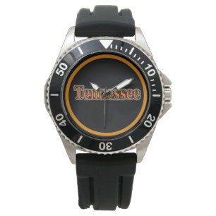 Tennesee Zwart & Sinaasappel horloge