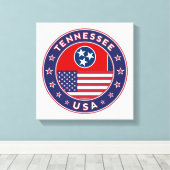 Tennessee, affiche du Tennessee, toile (Insitu (Plancher de Bois))