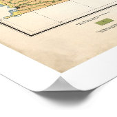 Tennessee Agriculture Map 1896 Poster (Hoek)