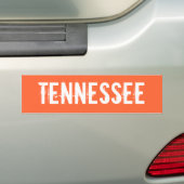 Tennessee Bumpersticker (Op auto)