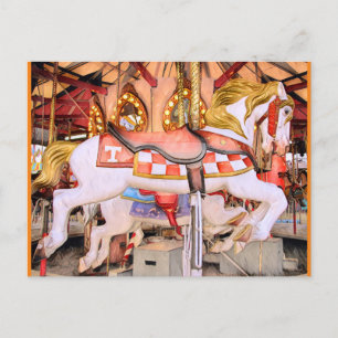 Tennessee Carrousel Paard Olieverfschilderij Briefkaart