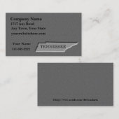 Tennessee Carte de visite en pierre sculptée (Devant / Derrière)
