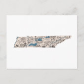Tennessee Carte d'image Vintage Antique Graphique  (Devant)