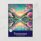 Tennessee | Carte postale ombragée style Anime (Devant)