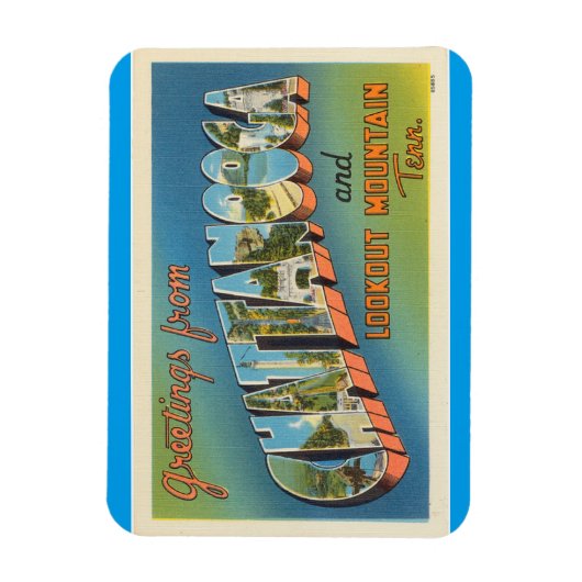 Tennessee, Chattanooga, Lookout Mountain Magnet Magneet (Verticaal)